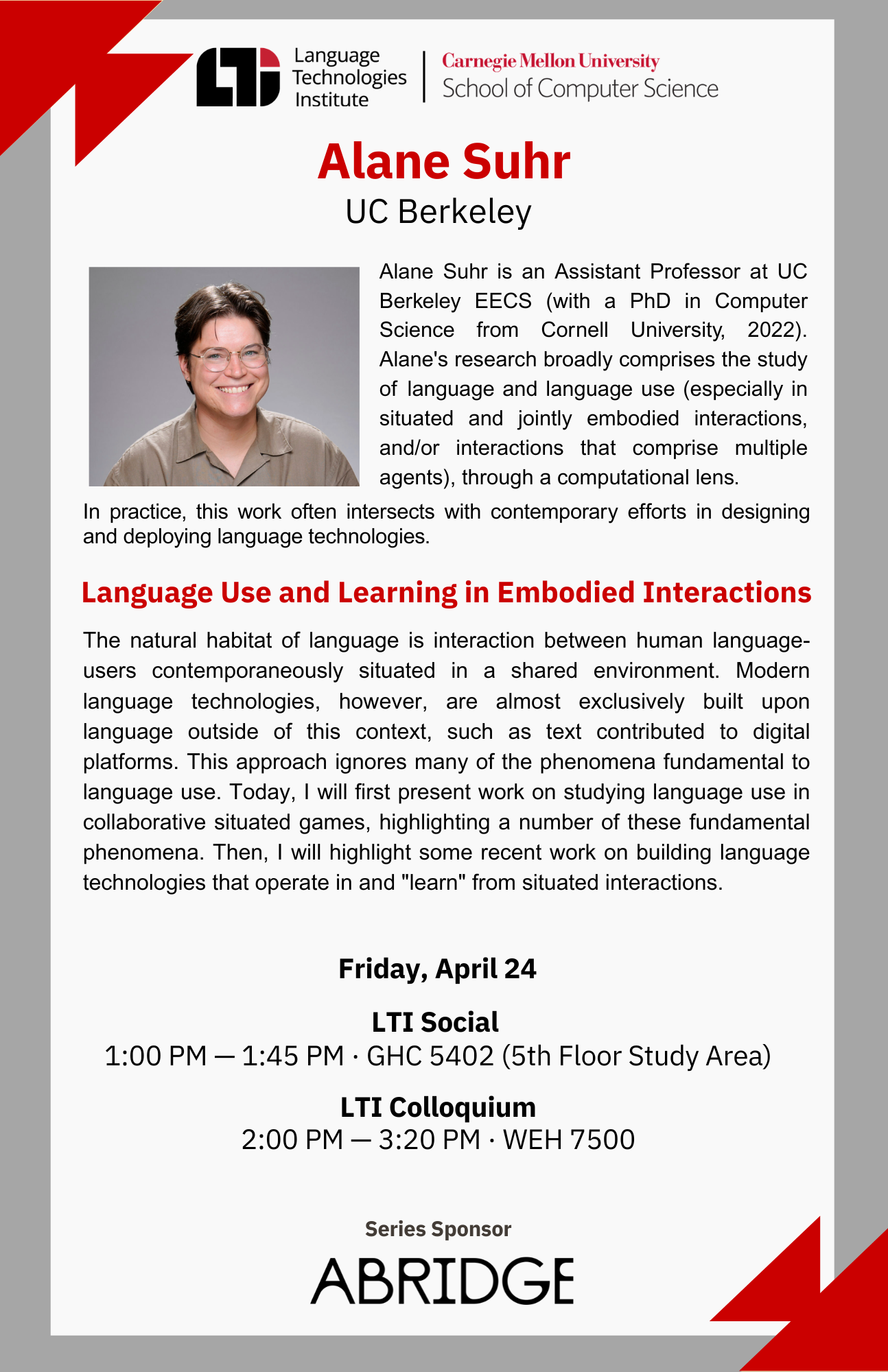 Alane Suhr Poster